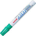 uniball™ uni-Paint PX-20 Oil-Based Paint Marker - Medium Marker Point - Green Ink - Oil Based - White Barrel Product Image 