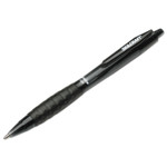 AbilityOne 7520014457233, SKILCRAFT VISTA Ballpoint Pen, Retractable, Fine 0.7 mm, Black Ink, Smoke Barrel, Dozen View Product Image