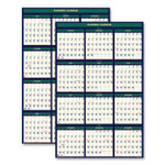 House of Doolittle Four Season Erasable Business/Academic Recycled Wall Calendar, 24 x 37, 12-Month(July-June):2023-2024, 12-Month(Jan-Dec):2024 View Product Image