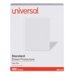 Universal Standard Sheet Protector, Standard, 8.5 x 11, Clear, 200/Box (UNV21122) View Product Image
