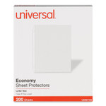 Universal Standard Sheet Protector, Economy, 8.5 x 11, Clear, 200/Box (UNV21123) View Product Image