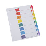 Universal Deluxe Table of Contents Dividers for Printers, 8-Tab, 1 to 8; Table Of Contents, 11 x 8.5, White, 6 Sets (UNV24802) View Product Image