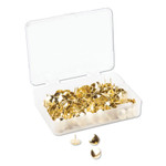 U Brands Fashion Metal Thumbtacks, Metal, Gold, 0.38", 200/Pack (UBR3091U0624) View Product Image