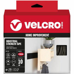 VELCRO 90197 Heavy Duty Industrial Strength - 15 ft Length x 2" Width - Black - Temperature Resistant, Water Proof - For Holding Roll Product Image 