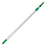 Unger Opti-Loc Extension Pole, 4 ft, Two Sections, Green/Silver (UNGEZ120) View Product Image