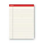 Universal Colored Perforated Ruled Writing Pads, Letter Size Pad (8.5 x 11.75), Wide/Legal Rule, 50 Ivory 8.5 x 11 Sheets, Dozen View Product Image