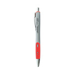 Universal Comfort Grip Gel Pen, Retractable, Medium 0.7 mm, Red Ink, Gray/Red/Silver Barrel, Dozen (UNV39722) View Product Image