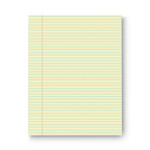 Universal Glue Top Pads, Narrow Rule, 50 Canary-Yellow 8.5 x 11 Sheets, Dozen (UNV42000) View Product Image