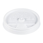 Dart Sip Thru Lids, Fits 6 oz to 10 oz Cups, White, 100/Pack, 10 Packs/Carton (DCC8UL) View Product Image
