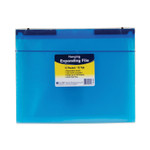 C-Line Expanding File with Hang Tabs, Pre-Printed Index-Tab Inserts, 12 Sections, 1" Capacity, Letter Size, 1/6-Cut Tabs, Blue View Product Image