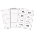 C-Line Laser Printer Name Badges, 3 3/8 x 2 1/3, White, 200/Box (CLI92377) View Product Image