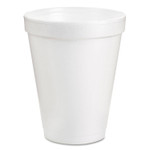 Dart Foam Drink Cups, 8 oz, White, 25/Pack (DCC8J8BG) View Product Image