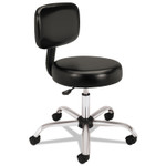 HON Adjustable Task/Lab Stool, Supports Up to 250 lb, 17.25" to 22" Seat Height, Black Seat/Back, Steel Base (HONMTS11EA11) View Product Image