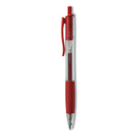 Universal Comfort Grip Gel Pen, Retractable, Medium 0.7 mm, Red Ink, Clear/Red Barrel, Dozen (UNV39914) View Product Image