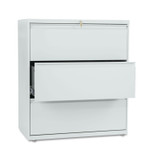 HON Brigade 800 Series Lateral File, 3 Legal/Letter-Size File Drawers, Light Gray, 36" x 18" x 39.13" (HON883LQ) View Product Image