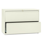 HON Brigade 800 Series Lateral File, 2 Legal/Letter-Size File Drawers, Putty, 42" x 18" x 28" View Product Image