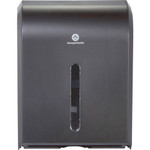 Georgia-Pacific Combi-Fold Paper Towel Dispenser - C Fold, Multifold, BigFold, Z Fold Dispenser - 400 x C Fold, 600 x Multifold - 15.5" Height x 11" Width x 5.3" Depth - Plastic - Black Product Image 