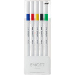 uniball™ EMOTT Fine Line Marker Pens - Assorted Ink - Water Based - Plastic Tip Product Image 