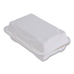 Eco-Products Vanguard Renewable and Compostable Sugarcane Clamshells, 9 x 6 x 3, White, 250/Carton View Product Image