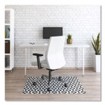 deflecto FashionMat Chair Mat, Rectangular, 35 x 40, Diamonds (DEFCM3540BD) View Product Image