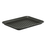 Pactiv Evergreen Supermarket Tray, #27S, 15 x 5.5 x 0.93, Black, Foam, 250/Carton (PCT51P927S) View Product Image