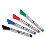 Quartet Premium Glass Board Dry Erase Marker, Fine Bullet Tip, Assorted Colors, 4/Pack View Product Image