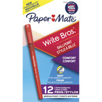 Paper Mate Write Bros. 1.0mm Ballpoint Pen - 1 mm Medium Conical Pen Point - Red Ink - Red Barrel Product Image 