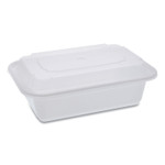 Newspring VERSAtainer Microwavable Containers, 24 oz, 5 x 7.25 x 2.63, White/Clear, 150/Carton (PCTNC838) View Product Image