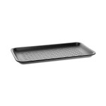 Pactiv Evergreen Supermarket Tray, #10S, 10.88 x 5.88 x 0.69, Black, Foam, 500/Carton (PCT51P910S) View Product Image