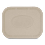 World Centric Fiber Lids for Fiber Containers, 7.8 x 10.1 x 0.5, Natural, Paper, 400/Carton View Product Image