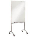 Iceberg Clarity Mobile Easel with Integrated Glass Marker Board, 36 x 48 x 72, Steel (ICE31100) View Product Image