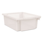 HON Flagship Storage Bins, 3 Sections, 12.75" x 16" x 6", Translucent White (HONHFMBIN6) View Product Image