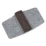 Master Caster Wrap Around Felt Floor Savers, Rectangular, 7.25 x 1 x 8, Gray/Black, 16/Pack (MAS88458) View Product Image