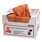 Chix Pro-Quat Fresh Guy Food Service Towels, Heavy Duty, 12.5 x 17, Red, 150/Carton (CHI0078) View Product Image