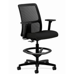 HON Ignition Sitting Stool - Black Seat Color - Fabric Seat Material - Black Back Color - Mesh Back Material - Black Frame Color - (HONIT108CU10) Product Image 