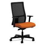 HON Ignition Series Mesh Mid-Back Work Chair, Supports Up to 300 lb, 17" to 22" Seat Height, Apricot Seat, Black Back/Base (HONIW103CU47) View Product Image