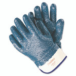 MCR Safety Predator Premium Nitrile-Coated Gloves, Blue/White, Large, 12 Pairs View Product Image