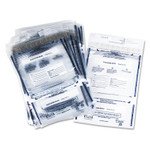 Iconex Clear Dual Deposit Bags, Tamper Evident, Plastic, 11 x 15, Clear, 100/Pack (ICX94190071) View Product Image