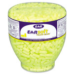 3M E-A-Rsoft Neon Tapered Earplug Refill, Cordless, Yellow, 500/Box View Product Image