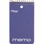Mead Wirebound Memo Book - 60 Sheets - 120 Pages - Wire Bound - College Ruled Front Ruling - 3" x 5" Sheet Size - (MEA45354) Product Image 