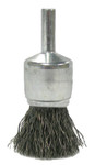 Weiler Crimped Wire Solid End Brushes  Steel  22 000 Rpm  3/4" X 0.0104" (804-10006) View Product Image