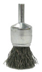 Weiler Crimped Wire Solid End Brushes  Steel  22 000 Rpm  3/4" X 0.02" (804-10008) View Product Image