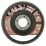 Weiler Tiger Big Cat High Density Flap Disc  4-1/2 In Dia  40 Grit  7/8 In Arbor  12 000 Rpm  Type 27 (804-50763) View Product Image