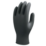 Showa 7700 Series Nitrile Gloves  Nitrile  4 Mil  Large  Black (845-7700PFTL) View Product Image