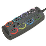 Kensington SmartSockets Surge Protector, 8 AC Outlets, 8 ft Cord, 3,090 J, Dark Gray View Product Image