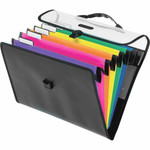 Pendaflex Letter Expanding File - 8 1/2" x 11" - 6 Pocket(s) - Polypropylene - Assorted - Water Resistant, Hook Product Image 
