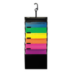 Pendaflex Desk Free Hanging Organizer With Case, 1" Expansion, 6 Sections, Buckle Closure, Letter Size, Black View Product Image
