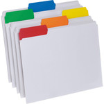 Pendaflex EasyView 1/3 Tab Cut Letter Top Tab File Folder - 8 1/2" x 11" - Top Tab Location - Assorted Tab Position - Poly - Clear Product Image 