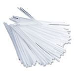 Office Snax Plastic Stir Sticks, 5", White, 1,000/Box (OFXSTR5) View Product Image