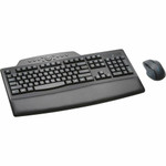 Kensington Pro Fit Wireless Desktop Set - USB Wireless RF 2.40 GHz Keyboard - Black - USB Wireless RF Mouse - Black - Right-handed for PC Product Image 